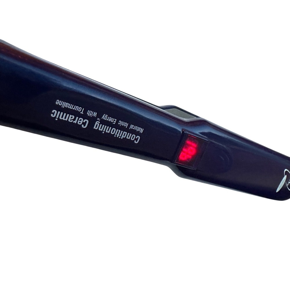 Ion Conditioning Ceramic‎ Tourmaline Flat Iron Hair Straightener Navy Blue 1.25"